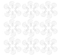 Operitacx 200pcs Plastic Star and Moon Shaped Light Fixture Decorative Covers for LED String Lights, Weatherproof and Versatile Usage for Garden and Party Lighting