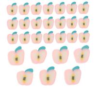 Operitacx 200pcs Polymer Clay Apple Beads with Large for Easy Stringing Fruit Spacer Beads for DIY Bracelet Jewelry Making Versatile Craft Charms for Women and