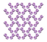 Operitacx 200pcs Purple Lash Extension Glue Cups Dual Hole Cone Shape, Portable Plastic Eyelash Holder Minimizing Waste, for Eyelash Studios Services and Lash Extension Technicians