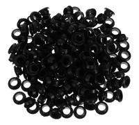Operitacx 200pcs Rubber Grommet Kit, Hollow Rubber Gasket Cable Hole Grommet Protector, round Black, 12mm Drill Hole for 10mm Wire, Automotive Electronics Repairs