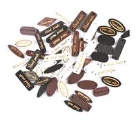 Operitacx 200pcs Wooden Buttons for Crafting Wooden Name Plaques Creative Chic Wood DIY Craft Projects Assorted Color Suitable for Craft Projects