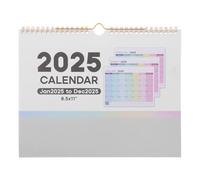Operitacx 2025 Calendar Hanging Monthly Calendar Planner Small Wall Large Desktop Large Wall Clear Printed Hanging Wall s Home Accessory Paper