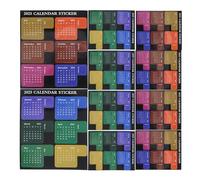 Operitacx 2025 Calendar Stickers 12 Sheets Monthly Index Tabs Planner Adhesive Divider Monthly Calendar Sticker Schedule Calendar Adhesive Sticky Tabs for Planner Journal