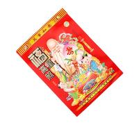 Operitacx 2025 Chinese Zodiac Calendar Snake Year Wall Hanging Feng Shui Annual Calendar Monthly