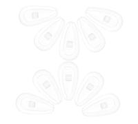 Operitacx 20pairs Non-slip Silicone Nose Pads Glasses Nose Grips Cushion Guards for Eyeglasses Comfortable Replacement Pieces for Glasses Slip Grips