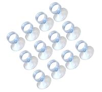 Operitacx 20pcs 2.5cm Diameter Aquarium Sucker Clips Made of PVC, Strong Adhesive Suction Cups for Wire and Fish Tank, Easy to Disassemble and Suitable for Smooth Glass Surfaces