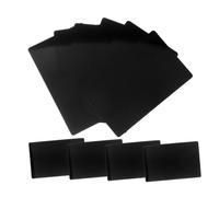 Operitacx 20Pcs Aluminum Business Card Blanks Black Sublimation DIY Engraving Plates for Name Tags Labels and Custom Aluminum Signs Thin Cards for Office and Crafting