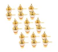 Operitacx 20PCS Banana Socket Female Connectors Panel Mount Audio Jack Adapters for DIY Speaker Wire Terminals High Definition Sound Output Durable Pin Connectors for Amplifiers Tvs Sound