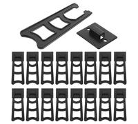 Operitacx 20pcs Black Plastic Photo Frame Easel Back Supports with Smooth Surface and Rounded Edges Simple Design Picture Frame Stands for Home