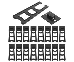 Operitacx 20pcs Black Plastic Photo Frame Easel Back Supports with Smooth Surface and Rounded Edges Simple Design Picture Frame Stands for Home