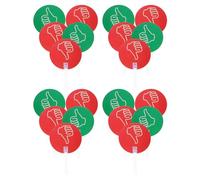 Operitacx 20pcs Classroom Voting Paddles Double-sided Reusable Thumbs down Hand Signs 24x15cm White Edge for Teacher Supplies Student Participation in Classroom Events