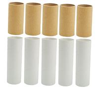 Operitacx 20pcs DIY Paper Tubes White Natural Tubes for Crafts Drawing Painting Kindergarten Creative Handmade Supplies Safe Sturdy Paper for Art Projects