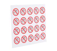 Operitacx 20pcs Do Not Touch Stickers Self-adhesive Warning Labels Weatherproof Safety Signs for Machinery Protection Industrial Office Use