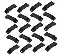 Operitacx 20pcs E-sports Chair Accessories Chairs Game Footrest Sliders Gaming Footrest Foot Rest Slider Replacement Office Pedal Desk Pedal Pp Black