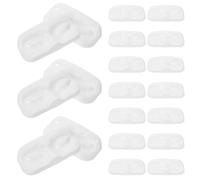 Operitacx 20pcs Face Shaped False Eyelash Storage Tray Organizer with Plastic Material and Easy to Carry Design for Makeup Studios and Other Settings