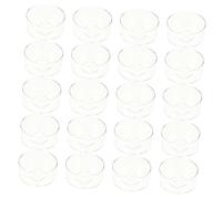 Operitacx 20pcs Flame Retardant DIY Candle Mold Plastic Containers for Wax Melt Making Modern Lovely Candle Shells for Bedroom Living Office Use