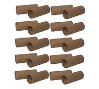 Operitacx 20pcs Handmade Blank Paper Tubes DIY Art Craft Supplies for Classroom Projects Unfinished Round Paper for Creative Family Activities and Kindergarten Use