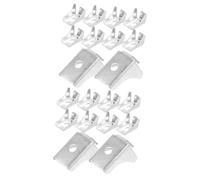 Operitacx 20pcs Heavy Duty Industrial Style Shelves Brackets Metal Shelf Supports Cabinet Clips Dividers