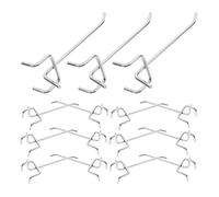 Operitacx 20pcs Iron Display Hook for Supermarket Net Shelf and Rack Use