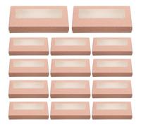 Operitacx 20pcs Nail Art Packaging Box Empty Lash Boxes Portable Eyelash Storage Organizers for Lash Extension White Background Paper