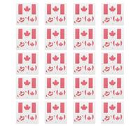 Operitacx 20pcs National Flag Temporary Tattoos with Sweat-resistant Durability and Easy Removal, Water Transfer Paper and Pet Film Material, for Sporting Crowds and Events