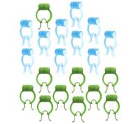 Operitacx 20pcs Nose Stop Clips for Lung Breathing Training Compact and Portable Nasal Nose Stoppers with Pom and Eva Material for Sleep and Snoring Aid