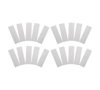 Operitacx 20PCS Rectangle Blank Tags, Stainless Steel Name Tag Badge, 2.76" X0.79" Silver Nameplates for Personnel Management and Visitor Badge Distribution