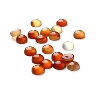 Operitacx 20pcs Red Carnelian Cabochons for DIY Jewelry Making Unique Round Supplies for Earrings Crafts Decorations Versatile Accessories for Creative Projects