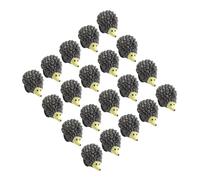 Operitacx 20pcs Resin Hedgehog Figurines Mini Hedgehog Ornaments for Potted Plants Decorative Effect for Garden Decoration Or Cabinet Display