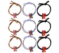 Operitacx 20pcs Rubber Band Hair Rope Hair Rope Headband 2 X 0.08 Inch Simple Chic Attractive Dinosaur Style for Female Friends Daily Wear Random Color