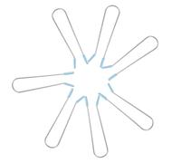 Operitacx 20pcs Sky Blue U-shaped Heated Hair Roller Clips 1.9cm Replacement Curling Clamp Hair Styling Tools for Salon and Home Use