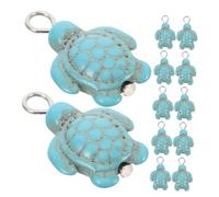 Operitacx 20pcs Turquoise Sea Turtle Beads for DIY Jewelry Making Durable Ocean Animal Charms with Symbolic Luck Meaning for Bracelets Necklaces Earrings and Keychains Crafts