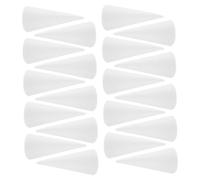 Operitacx 20pcs White Foam Cones for Craft Decorative Foam Tree Shapes for DIY Christmas Decorations Floral Arrangements Educational Fine Motor Skill Development Holiday Table Centerpieces