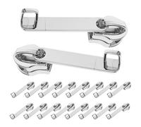 Operitacx 20pcs Zinc Alloy Double Layer Zipper Pulls Replacement Tabs for Luggage with Strong Construction and Reinforced Structure, Preventing Accidental Opening, for Suitcases and Travel