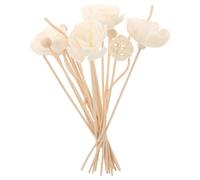 Operitacx 22pcs Oil Diffuser Sticks - Natural Rattan Reed Diffuser Sticks - Multi Styles Essential Oil Aroma Reeds Refill For Home Bedroom Office Spa