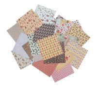 Operitacx 24 Sheets Christmas DIY Craft Paper for Scrapbook Backgrounds Single Sided Decorative Paper for Diary Photo Album Gift Box and Art Projects Cute Reindeer Carol Designs