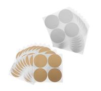 Operitacx 240pcs Metallic Scratch Off Stickers for Crafts Team Building Round Self-Adhesive Scratch Off Labels with Gold and Silver Coatings DIY Cards for Parties and Events