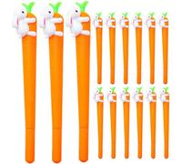 Operitacx 24pcs Carrot Gel Ink Pens Cute Neutral Pens for Writing Drawing Greeting Cards Ergonomic Design for Students Stationery Supplies