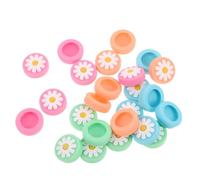 Operitacx 24pcs Cute Floral Silicone Joystick Thumb Grip Caps Controller Cover Analog Replacement Part Compatible Game Controller