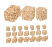 Operitacx 24Pcs Miniature Hay Bales Realistic Faux Hay Decoration for Dollhouses Crafts Micro Landscapes Lifelike Farm Haystack Models for DIY Projects