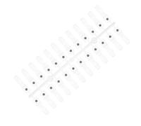 Operitacx 24pcs Nail Chart Gel Nail Polish Chart Manicure Practice Tool for Beginners Art Manicure Practice Magnetic Display Card