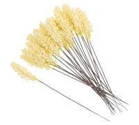 Operitacx 24pcs Simulated Wheat Ear Decoration with Silk Flowers, Delicate and Realistic Fake Wheat Ears for Home and Office Decoration, Adding Natural Atmosphere and Elegant Style
