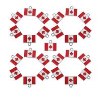 Operitacx 25pcs Alloy Maple Leaf Pendant Charms for DIY Bracelet Creations and Keychains, Portable Canada Flag Design Protected Patterns, for Showcasing Canadian Cultural Elements