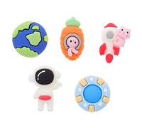 Operitacx 25pcs Cat Rabbit Astronaut Mini Hair Clip Charms DIY Craft Accessories Cute Space Themed Kawaii Charms for Headwear Decoration Portable for Creative Gifts