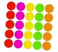 Operitacx 25pcs Neon Cardstock Glow Dark Party Decorative Paper Fluorescent Neon for Birthday Wedding Black Light Festive Decorations UV Reactive Construction Paper