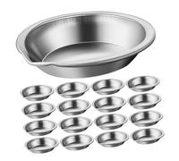 Operitacx 25pcs Stainless Steel Paint Tray with Easy Pour Spout Art Palette for Precise Mixing and Controlled Dispensing Nonstick Surface for Watercolor and Oil Painting