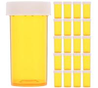Operitacx 25pcs Travel Medicine Container Small Medicine Container Pp Sunlight-Proof Proof 2.95x1.45x1.45in Empty Pill Bottles with Caps for Family Travel Storage