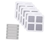 Operitacx 25PCS Window Screen Repair Tape with Strong Adhesive Cuttable Self-stick Mesh Patch for Mosquito Net Door Screen Patio and Tent Mesh Protection Silver Patches