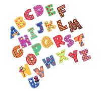 Operitacx 26Pcs Embroidered Iron Letter Patches for Fabric DIY Clothes Decoration and Repair Alphabet Appliques for Clothing Shoes Backpacks Multi Use Sew Iron Craft Supplies