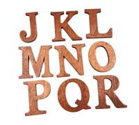 Operitacx 26pcs Wooden Alphabet Letters Chips Educational Toy for Boys and Girls Crafts Learning Activity Classroom Wall Decor
